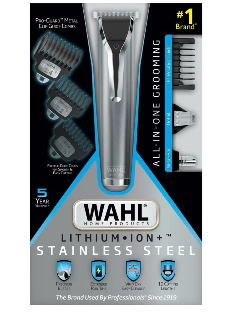 Wahl All-In-One Grooming Kit. Head, Ears, Nose & Brow Detailing.